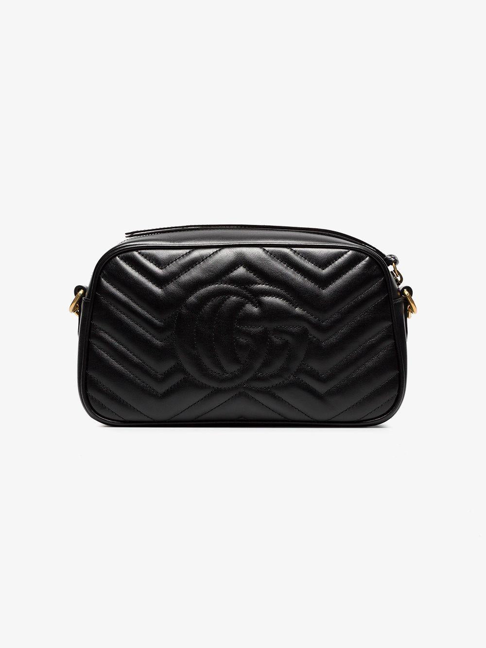 Borsa a spalla "GG Marmont smaii'' nera 447632 DTD1T1000 GUCCI