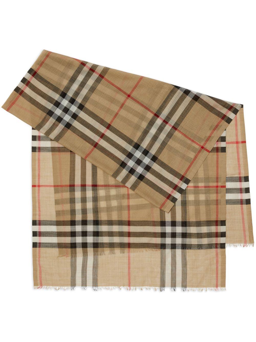 Checkered scarf 8078779 A7026 BURBERRY