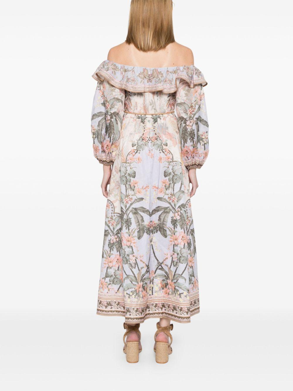 Wylie midi dress<BR/><BR/><BR/> 1718DRS251 BUF ZIMMERMANN