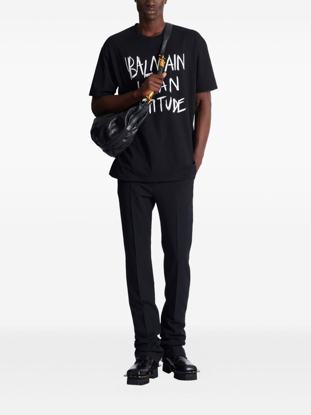 printed T-shirt GH1EG225GF40 EAB BALMAIN