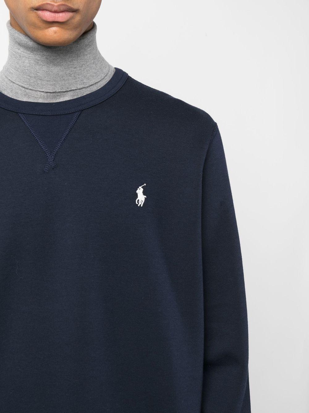 Maglione girocollo con ricamo<BR/><BR/><BR/> 710888284001 AVIATOR NAVY POLO RALPH LAUREN