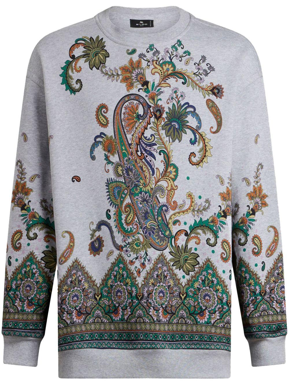 Paisley-print cotton sweatshirt WRMB0002 AK790S8290 ETRO