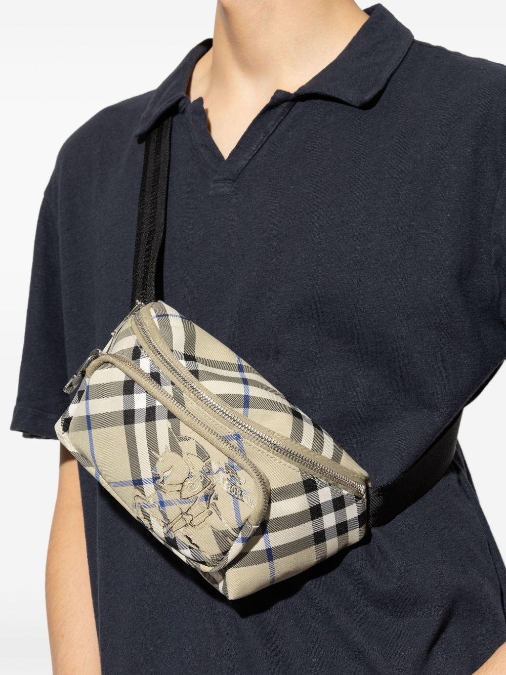 Checked belt bag<BR/><BR/> 8106716 B9629 BURBERRY