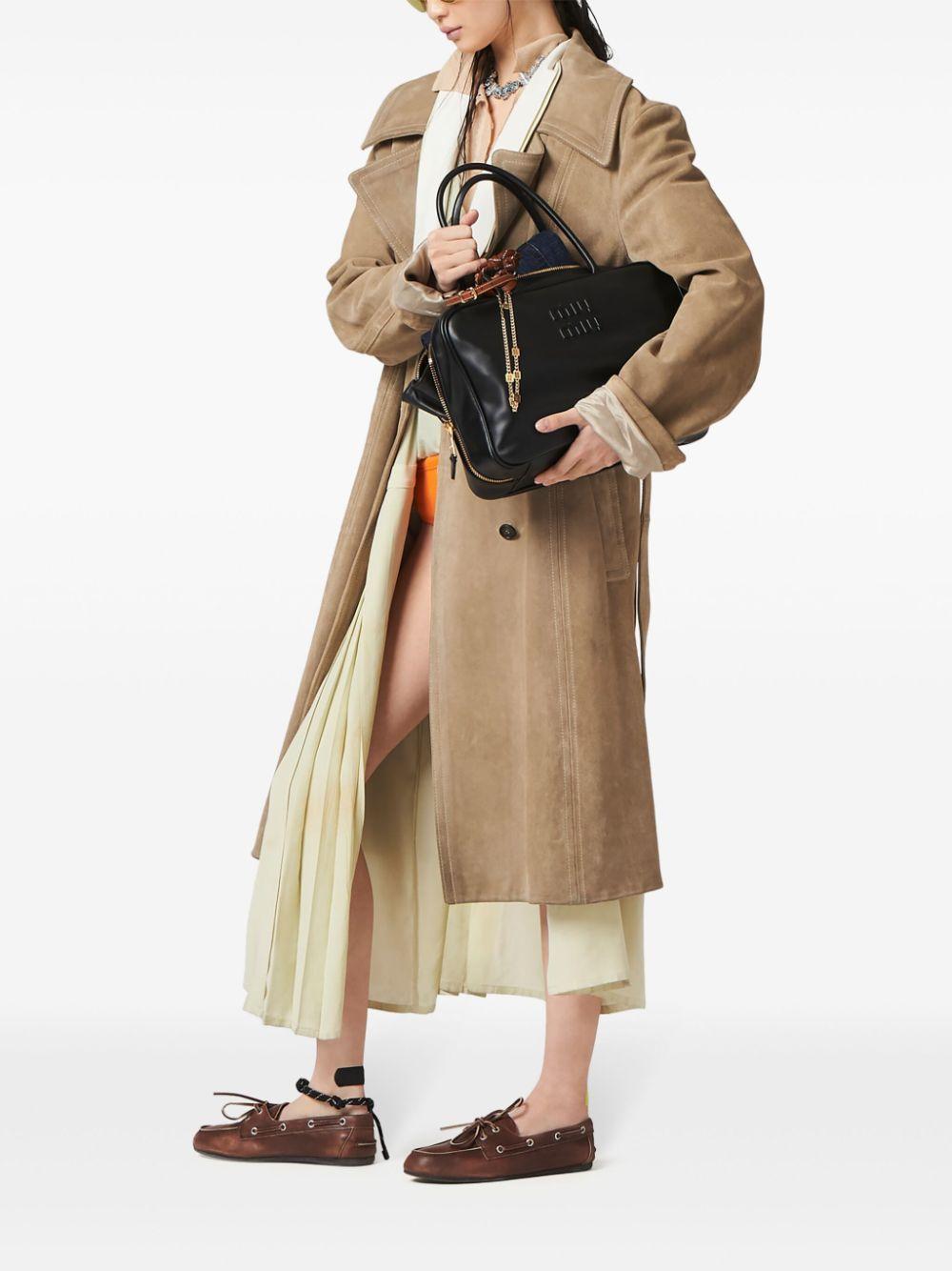 Leather Beau bag<BR/><BR/><BR/> 5BB117 2CRWF0002 MIU MIU