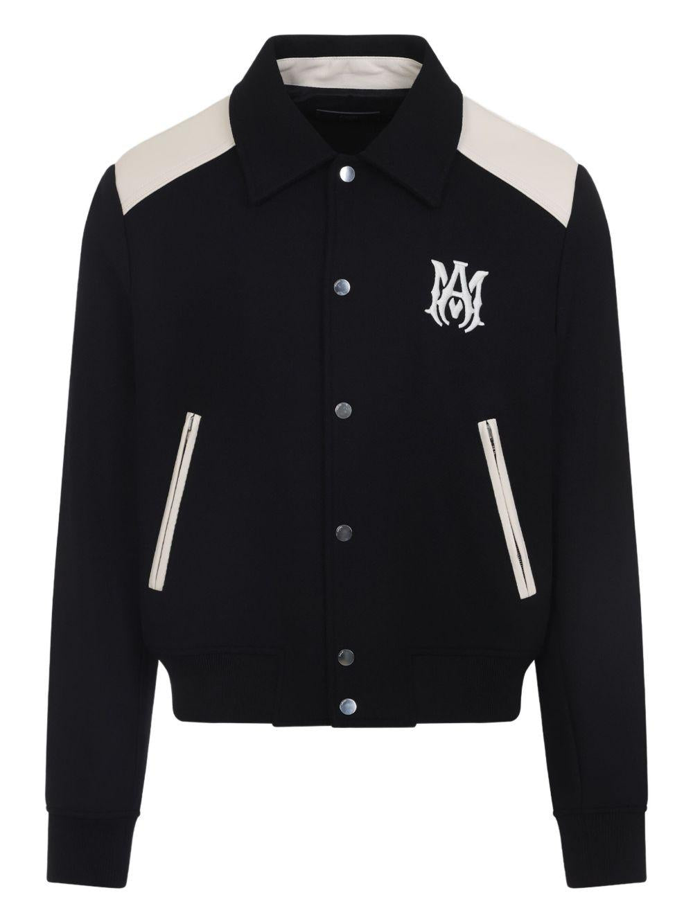 Virgin Wool Blend Ma Band Jacket AMOUVY1014 001 AMIRI