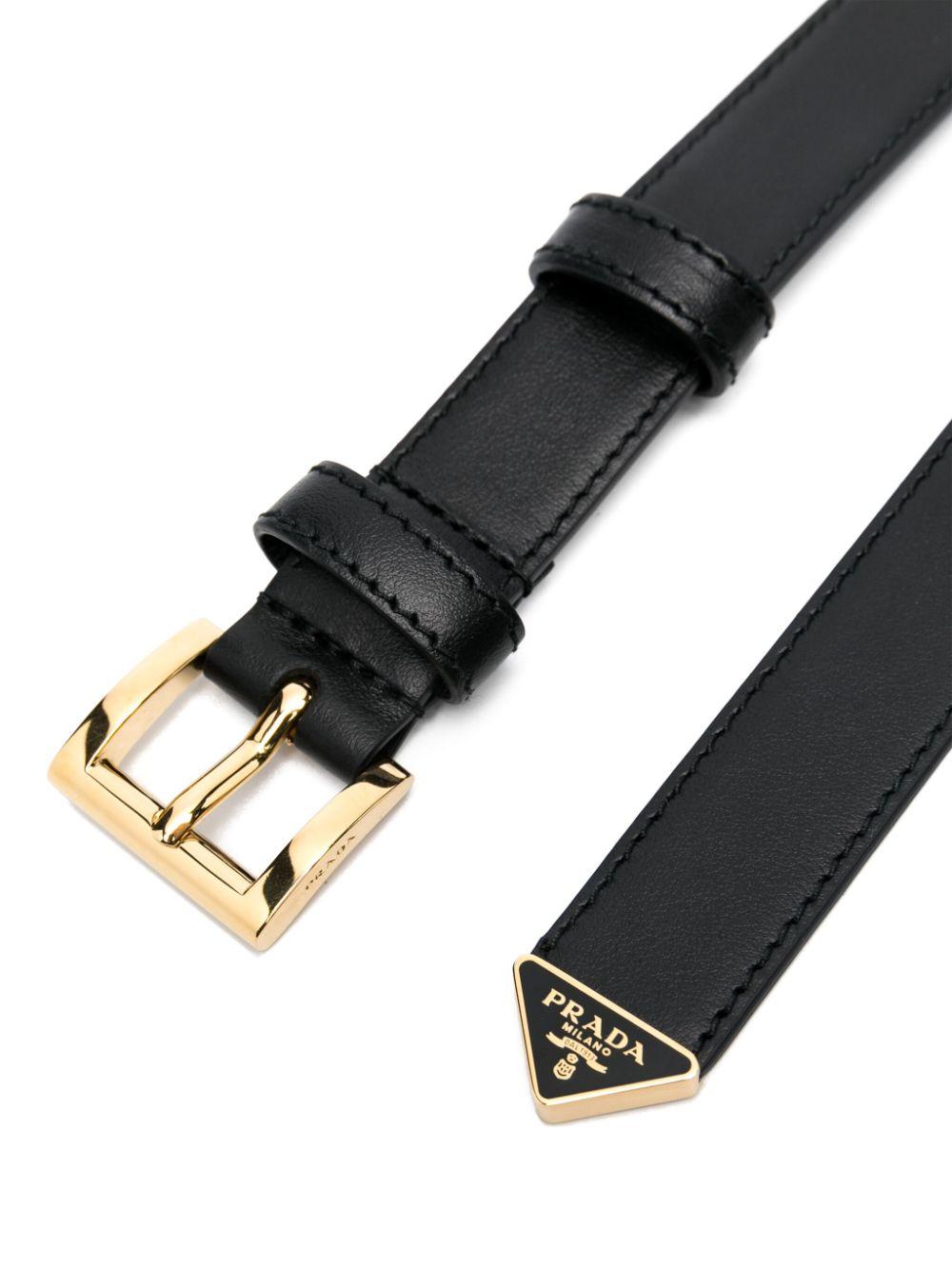 Leather belt<BR/><BR/><BR/> 1CC625 8NQF0632 PRADA