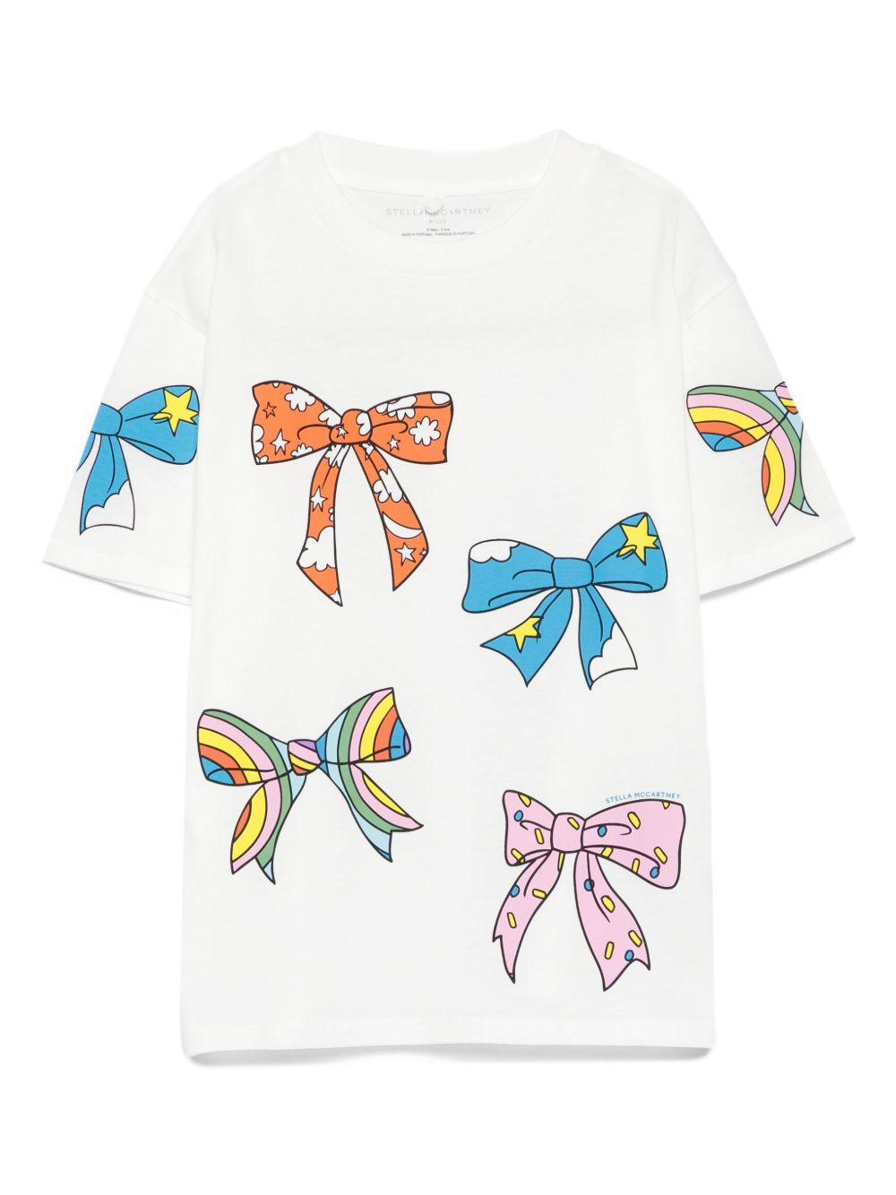 Bow Print T-Shirt TX8D01 Z0434101 STELLA McCARTNEY KIDS