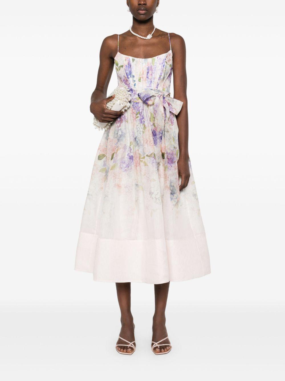 Abito midi Dawning 6403DS252 MULTI HYDRANGEA ZIMMERMANN