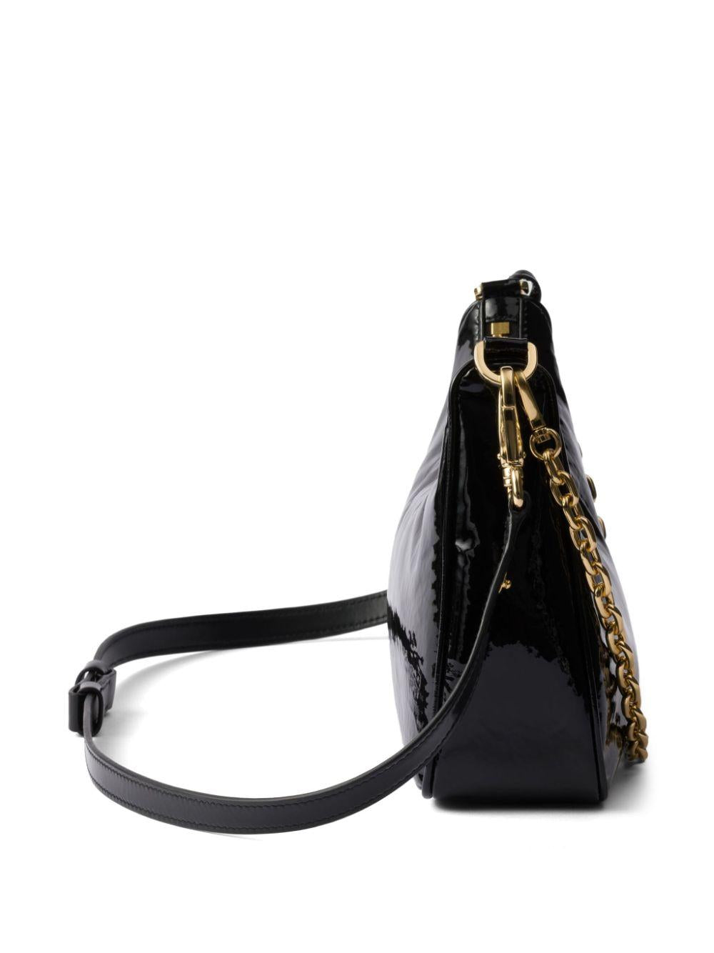 Re-Edition patent leather shoulder bag 1BC204 2DNTF0002 PRADA