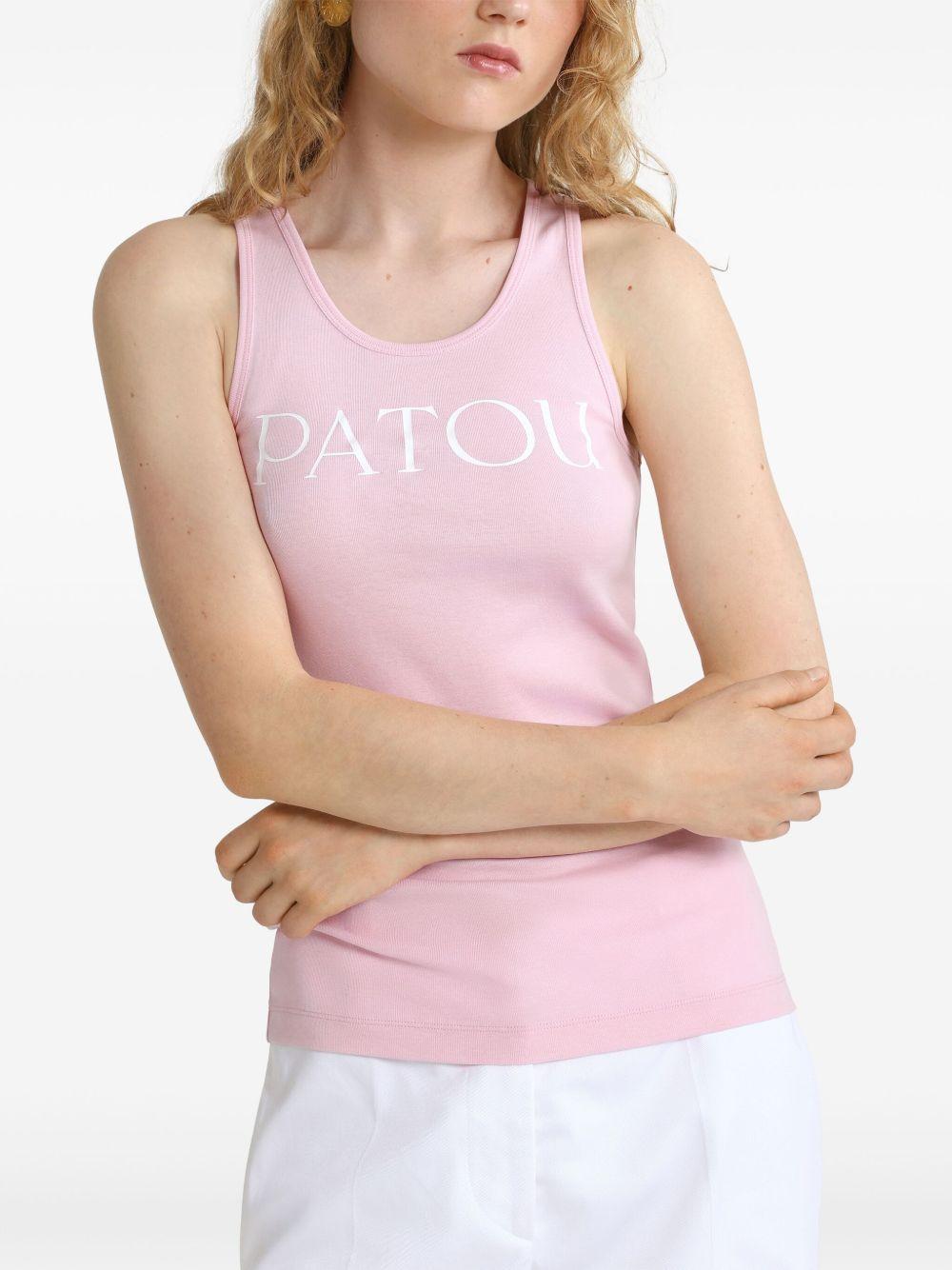Logo-print tank top<BR/><BR/><BR/> JE0159994 457P PATOU