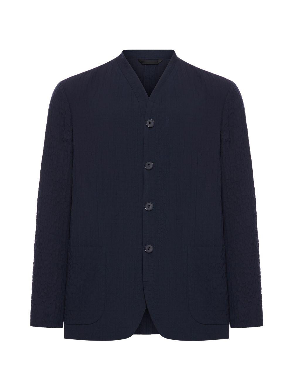 ASV single-breasted jacket in Lyocell and silk froissé GM003064 TE20103UB109 GIORGIO ARMANI