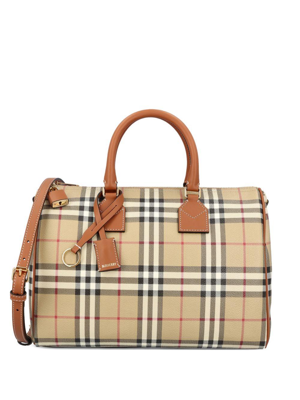 Medium Check Bowling Bag 8119049 A9534 BURBERRY