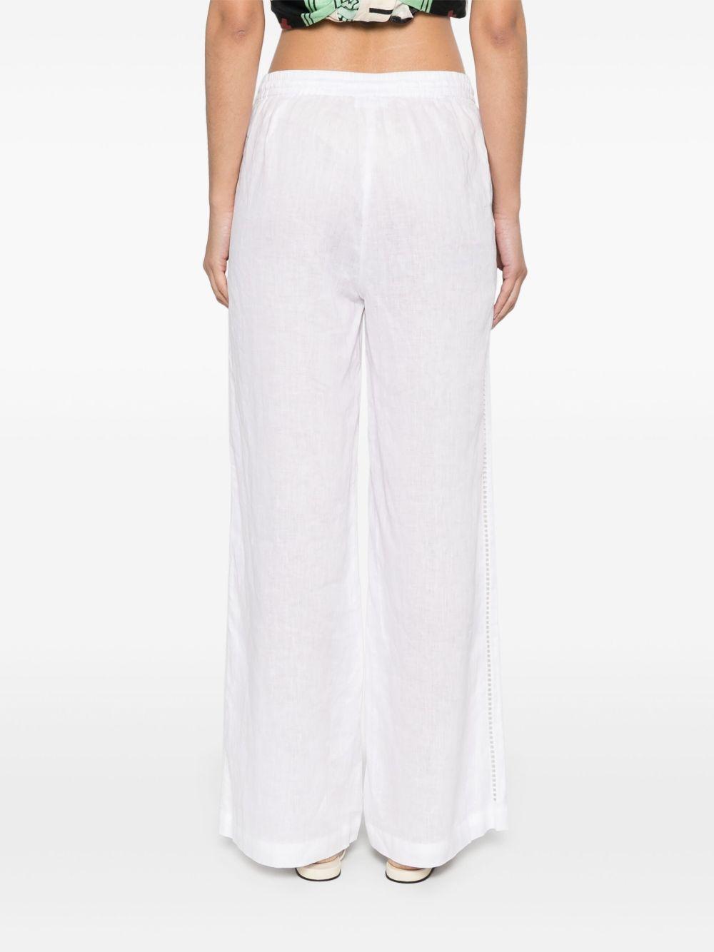 Linen trousers<BR/><BR/><BR/> D230743 BEACH25002 P.A.R.O.S.H.
