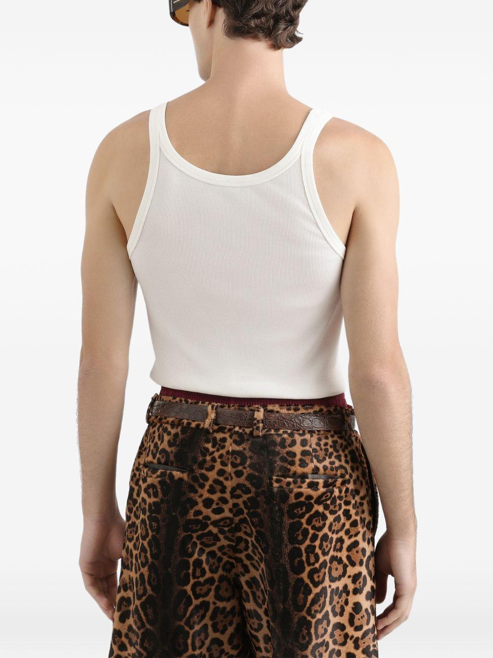 Cotton tank top with print G8PA8T G7P3IW0800 DOLCE & GABBANA