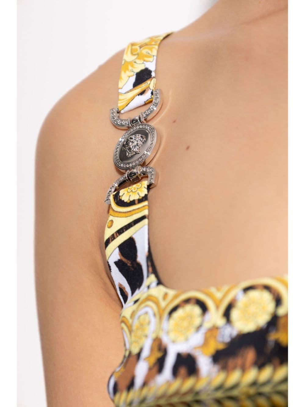 Medusa-printed dress<BR/><BR/><BR/> 1016410 1A124835W050 VERSACE