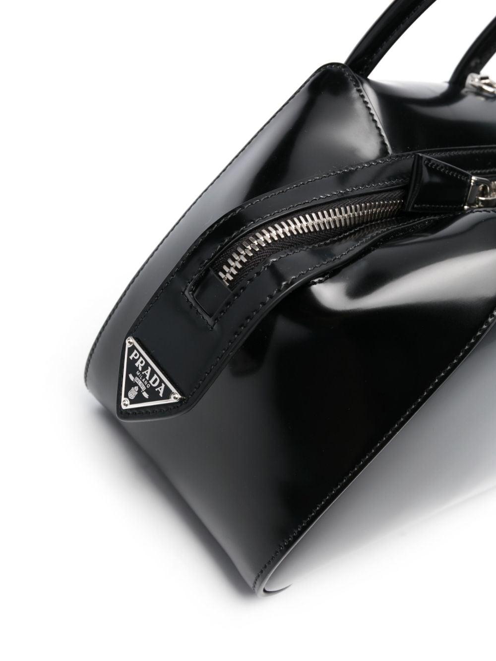 Supernova brushed leather tote bag 1BA385 ZO6F0002 PRADA
