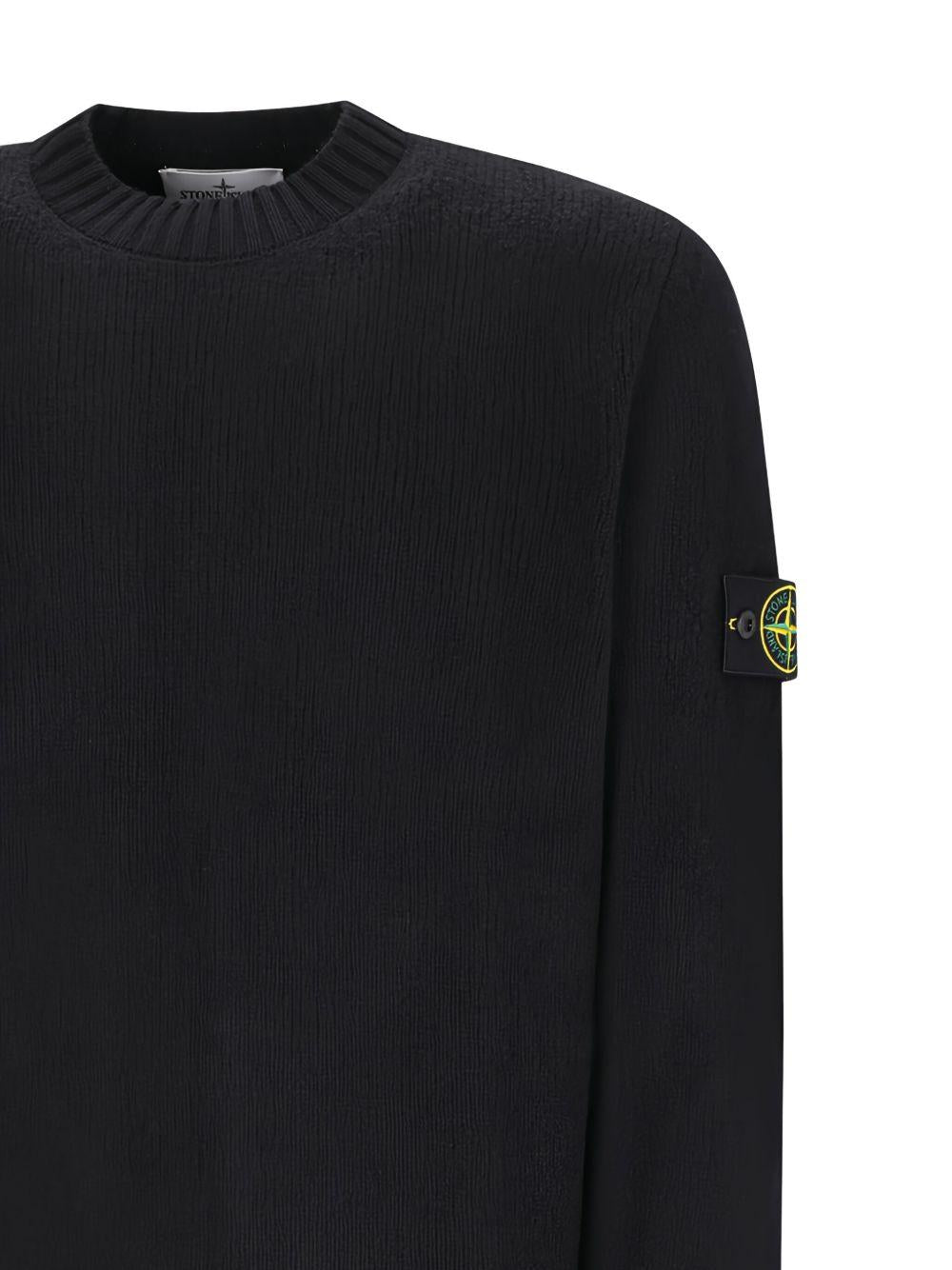 Crewneck jumper with brushed texture K2S155100056 S00N2V0029 STONE ISLAND