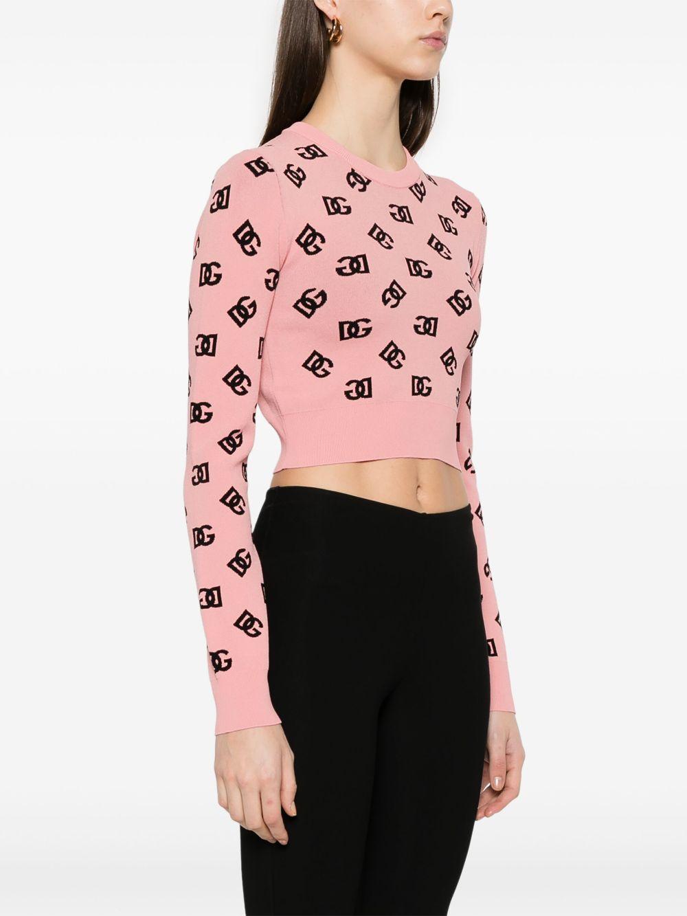 DG-jacquard sweater<BR/><BR/><BR/> FXI12T JFMGTF0473 DOLCE & GABBANA