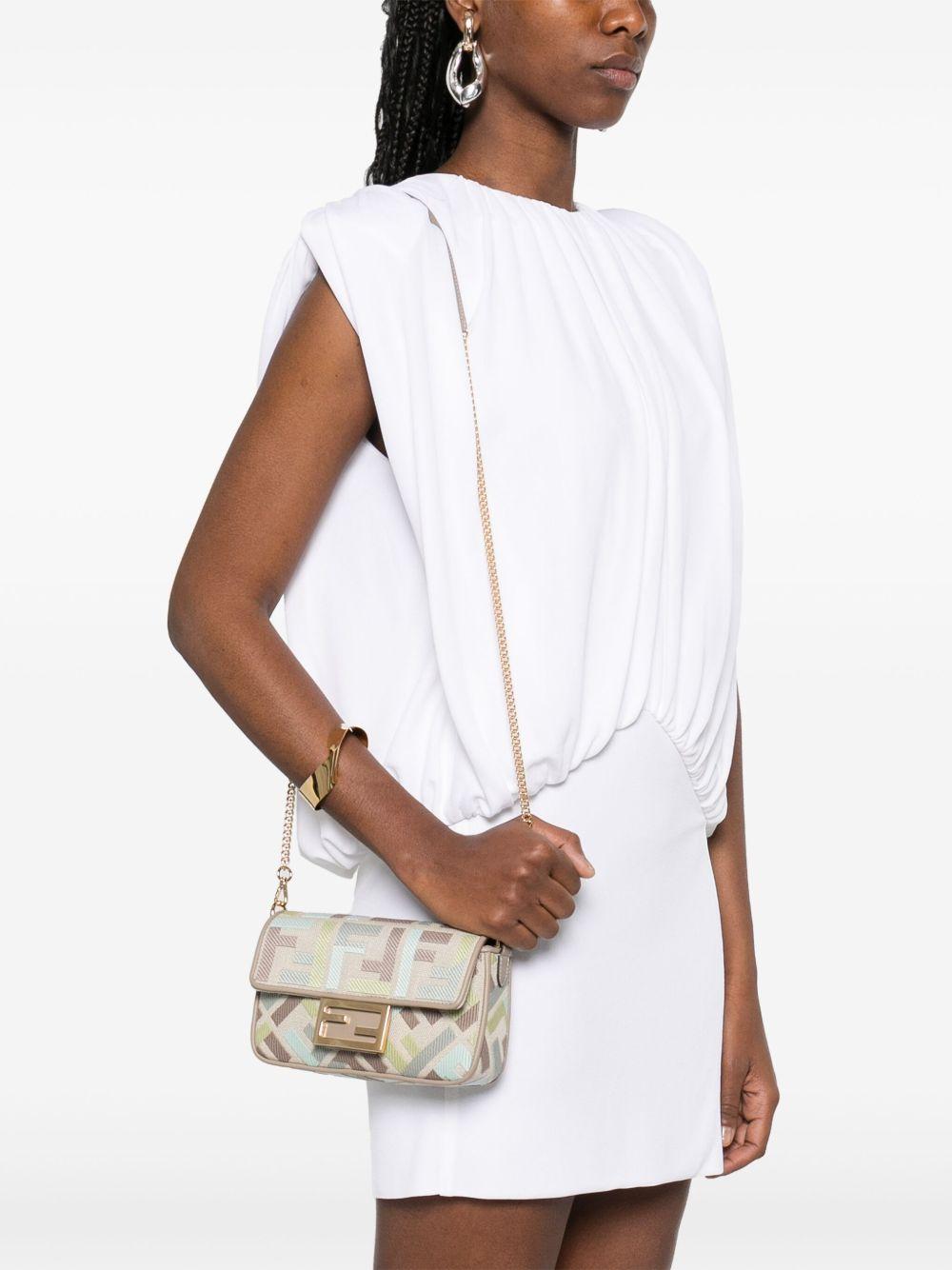 Mini Baguette cross body bag<BR/><BR/> 8BS017 AUPIF1SKI FENDI