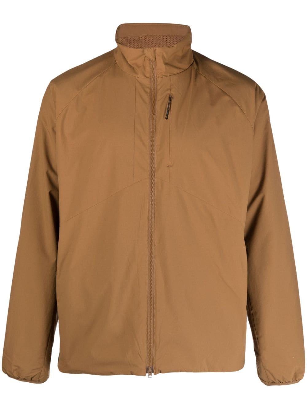 Caramel brownhigh neck jacket JK-23AU007 SNOW PEAK