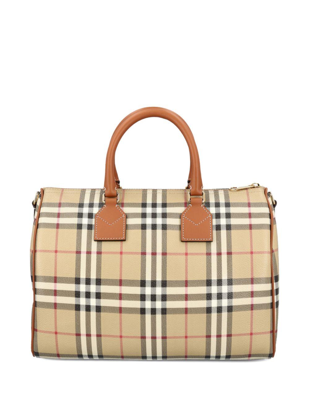 Medium Check Bowling Bag 8119049 A9534 BURBERRY