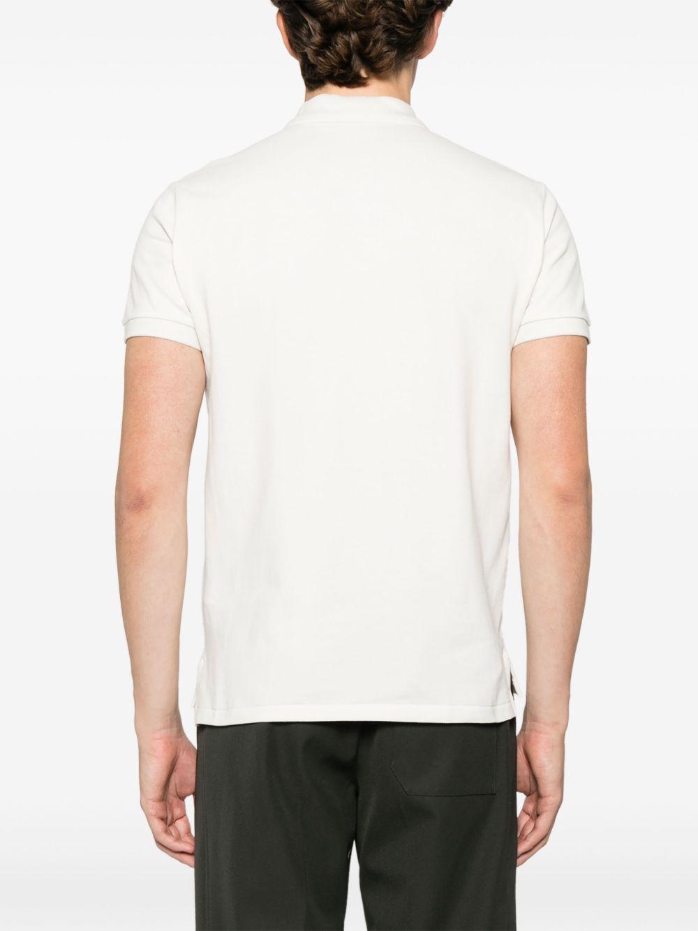 Polo Pony-embroidered polo shirt<BR/><BR/><BR/> 710680784426 ANTIQUE CREAM/ANTIQUE GREEN POLO RALPH LAUREN