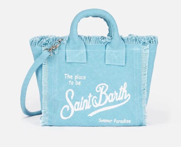 Mini Vanity Bag in canvas VANITY MINI 00099H31LIGHTBLUE MC2 SAINT BARTH