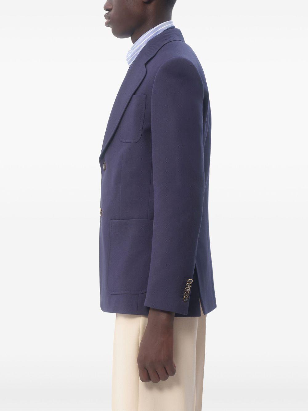 Single-breasted gabardine jacket<BR/><BR/><BR/> 6V3CEG959EB D51 VALENTINO GARAVANI