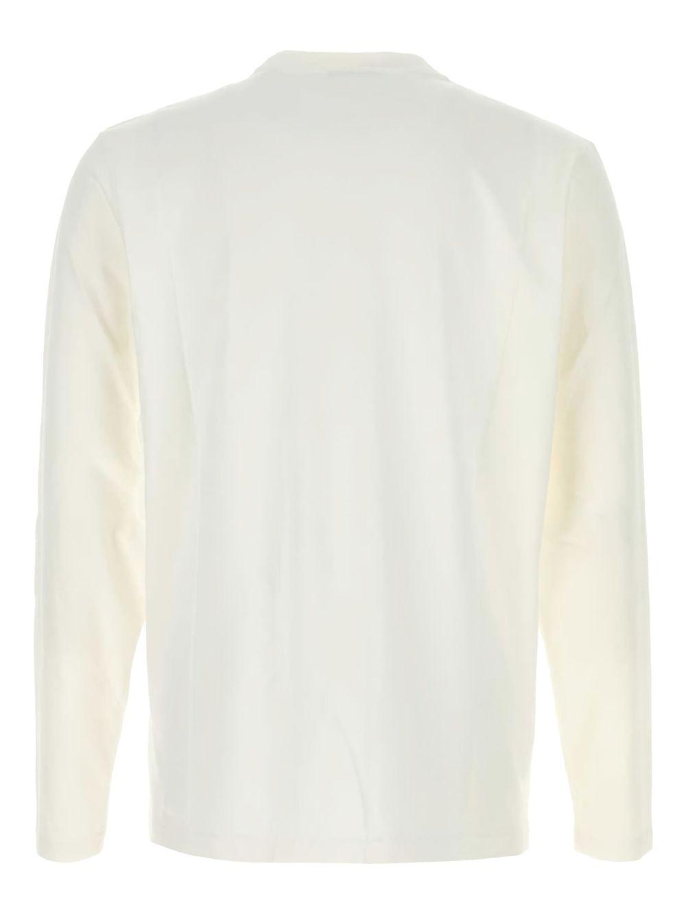 LONG-SLEEVE EMBROIDERED AUTRY LOGO TEE LSPX A6JWJERSEYWHITE AUTRY