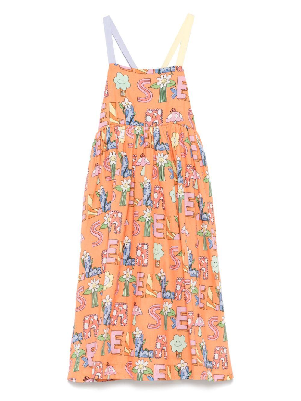 Graphic-print dress TW1A72 Z2566404MC STELLA McCARTNEY KIDS