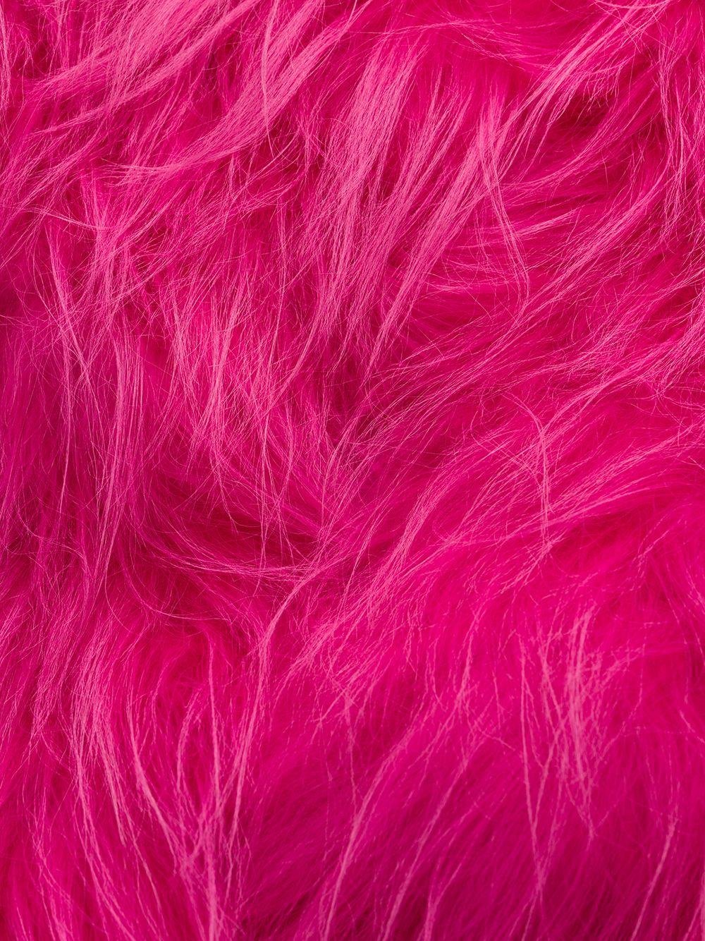 Fuschia pink goat fur neon jacket 165551 1UW2F0T08 PRADA