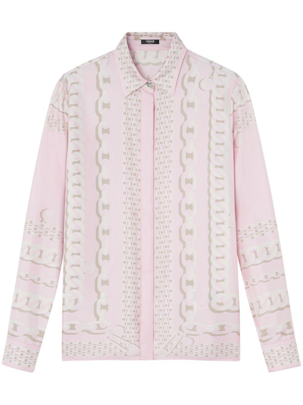 Treasure Foulard shirt<BR/><BR/><BR/> 1001360 1A136385PC60 VERSACE