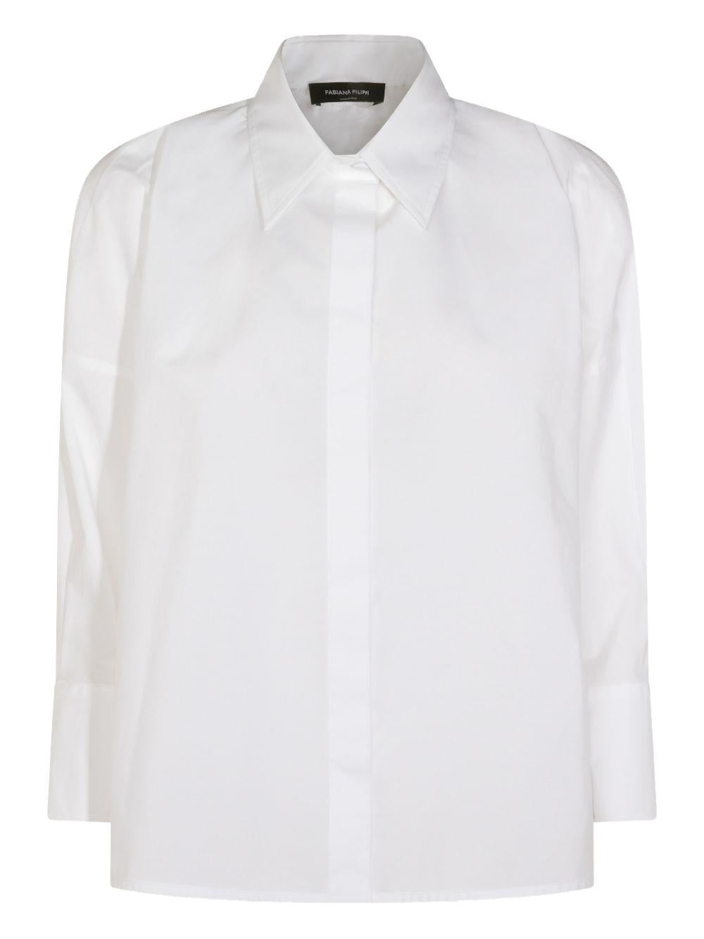 Cropped poplin shirt CAD266F309L582 21 FABIANA FILIPPI