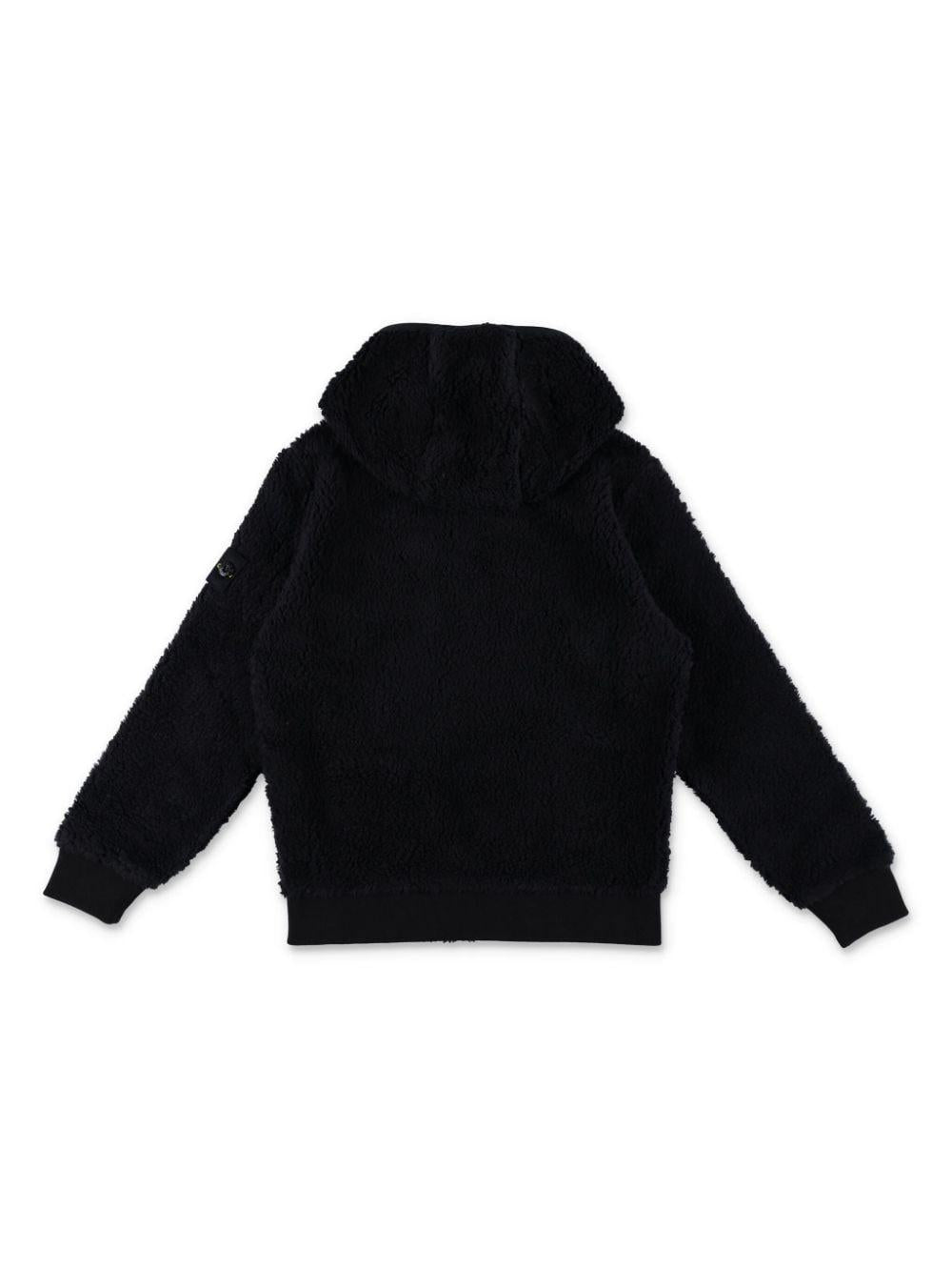 Compass-motif hoodie<BR/><BR/><BR/> 8116619 45V0029 STONE ISLAND KIDS