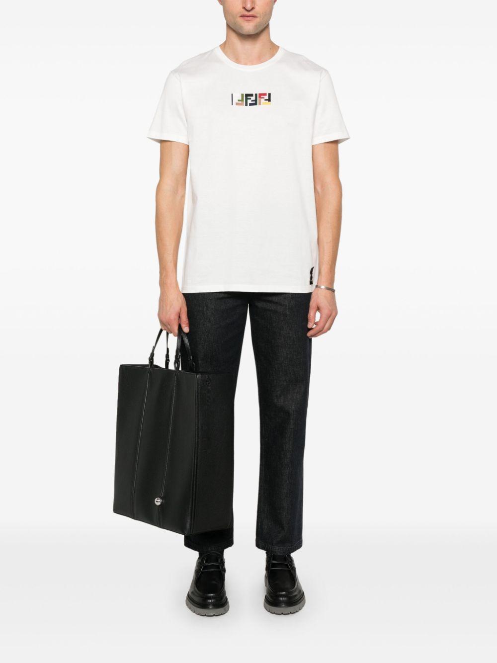 Cotton T-shirt<BR/><BR/><BR/> FY1319 AU1MF0QA0 FENDI