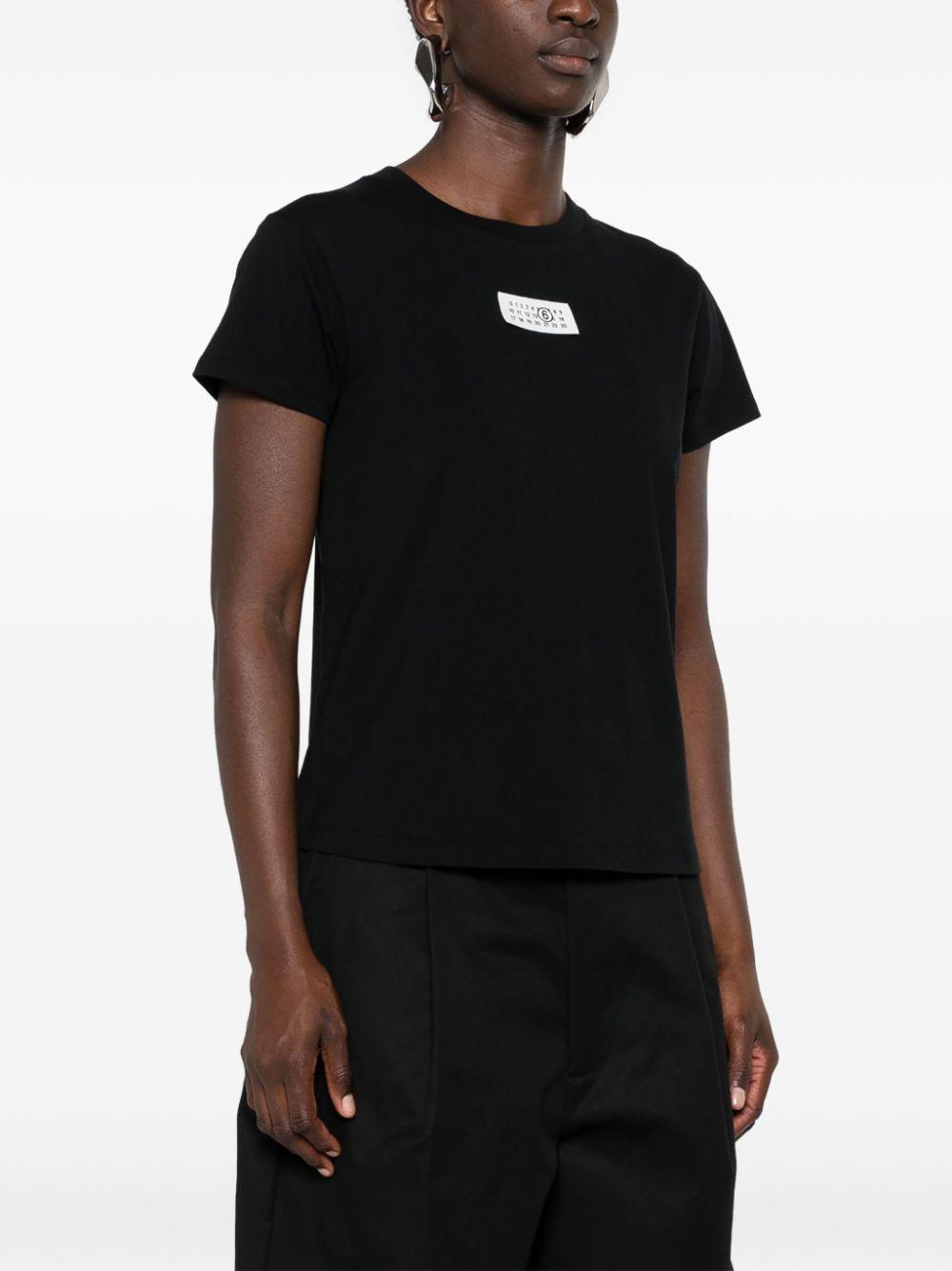 Numbers-patch cotton T-shirt<BR/><BR/><BR/> S52GC0327 S24312900 MM6 Maison Margiela