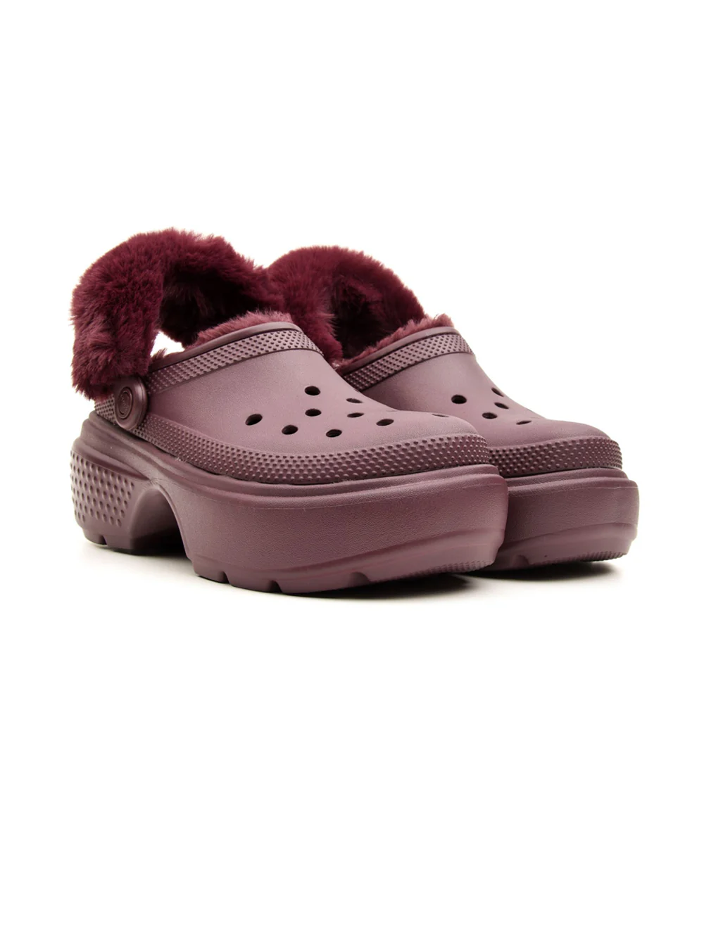 Sabot with fur lining 208546 DKCH CROCS
