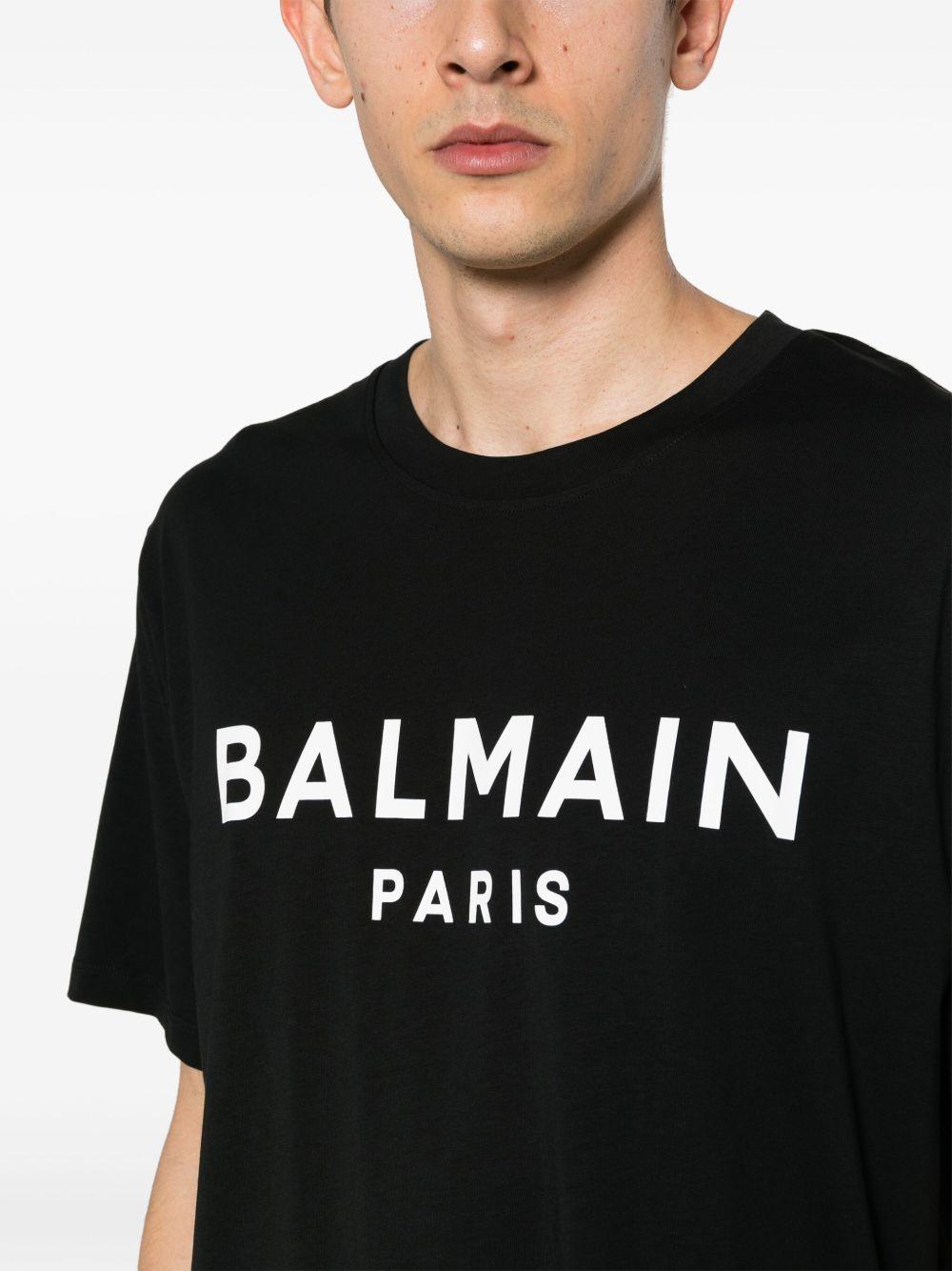 T-shirt with Balmain Paris print FH1EG000BB73 EAB BALMAIN