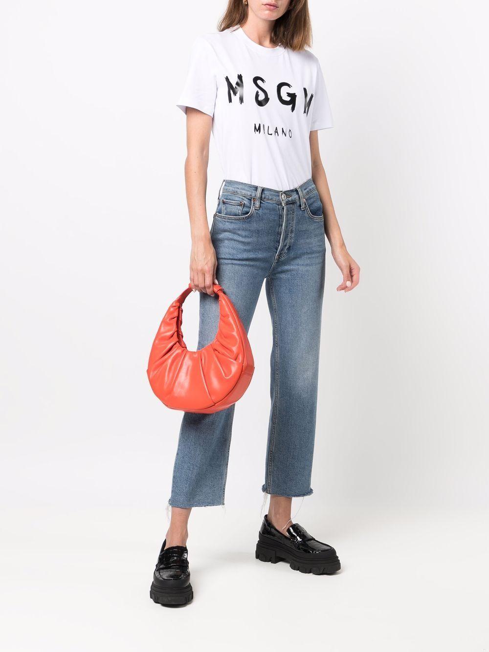 Graffiti logo-print T-shirt 2000MDM510 20000201 MSGM