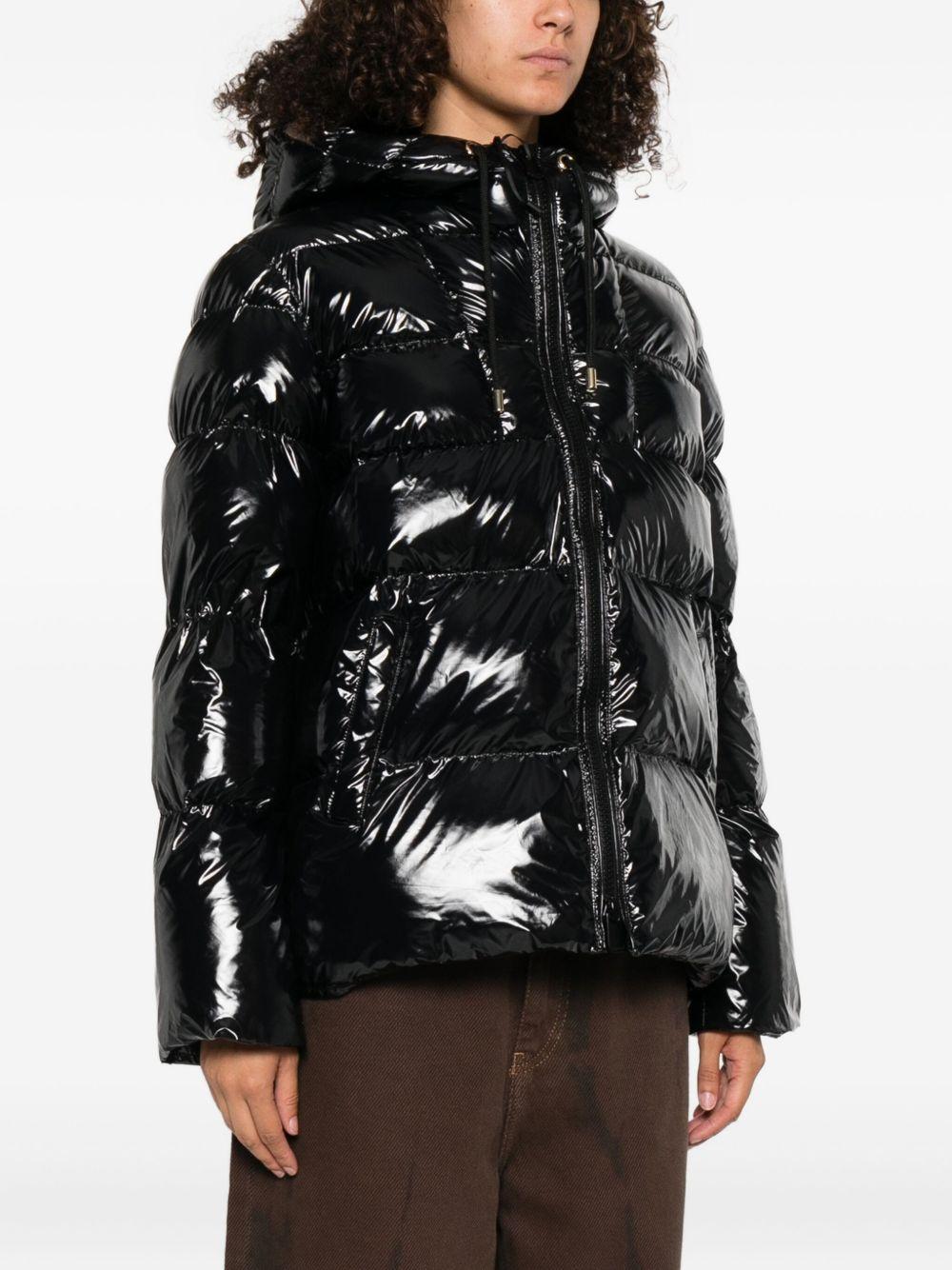 Caban jacket in crystal nylon 101597 A2P7Z99 PINKO