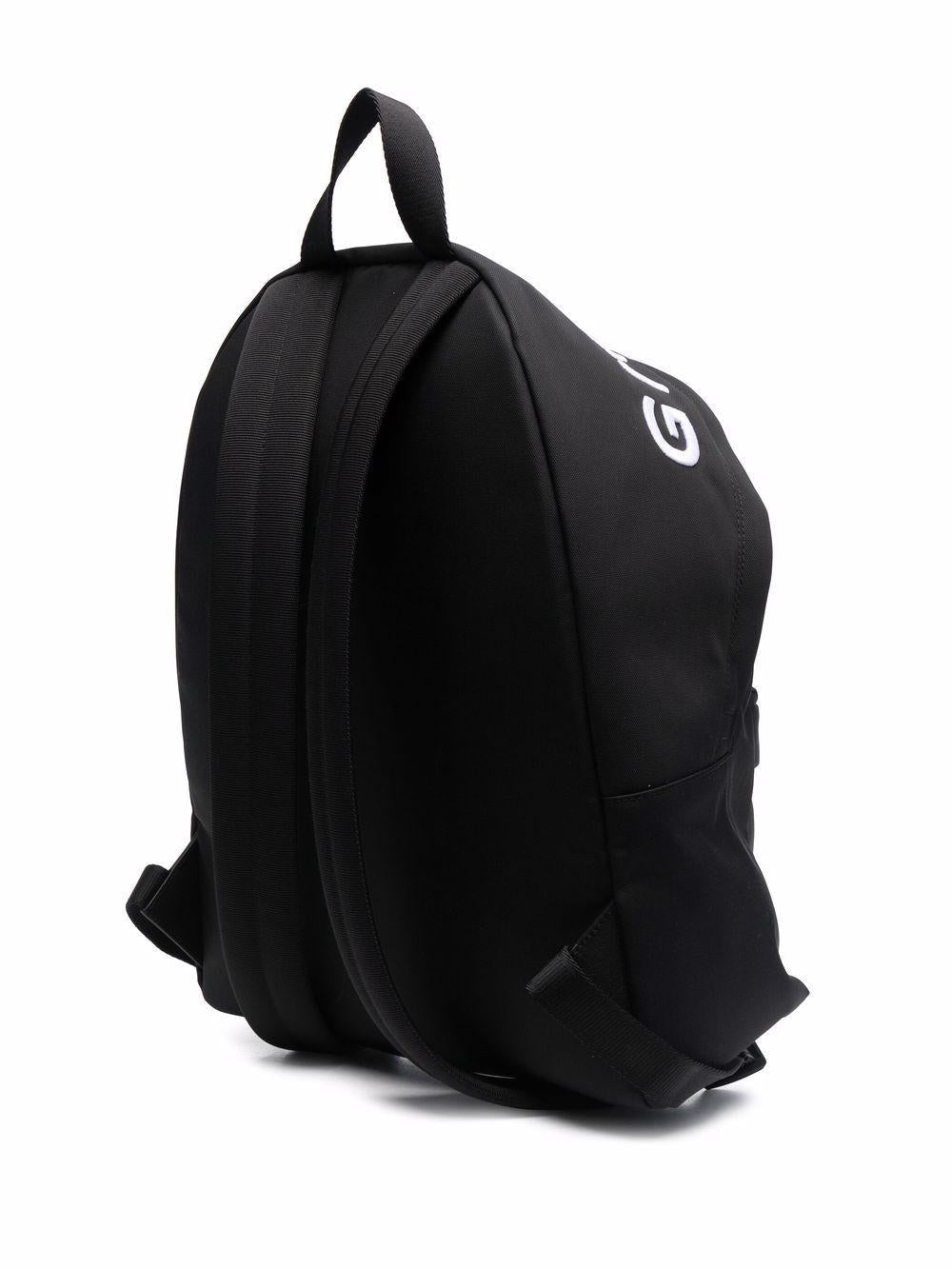 Black/white embroidered-logo backpack BK508HK1F5 001 GIVENCHY