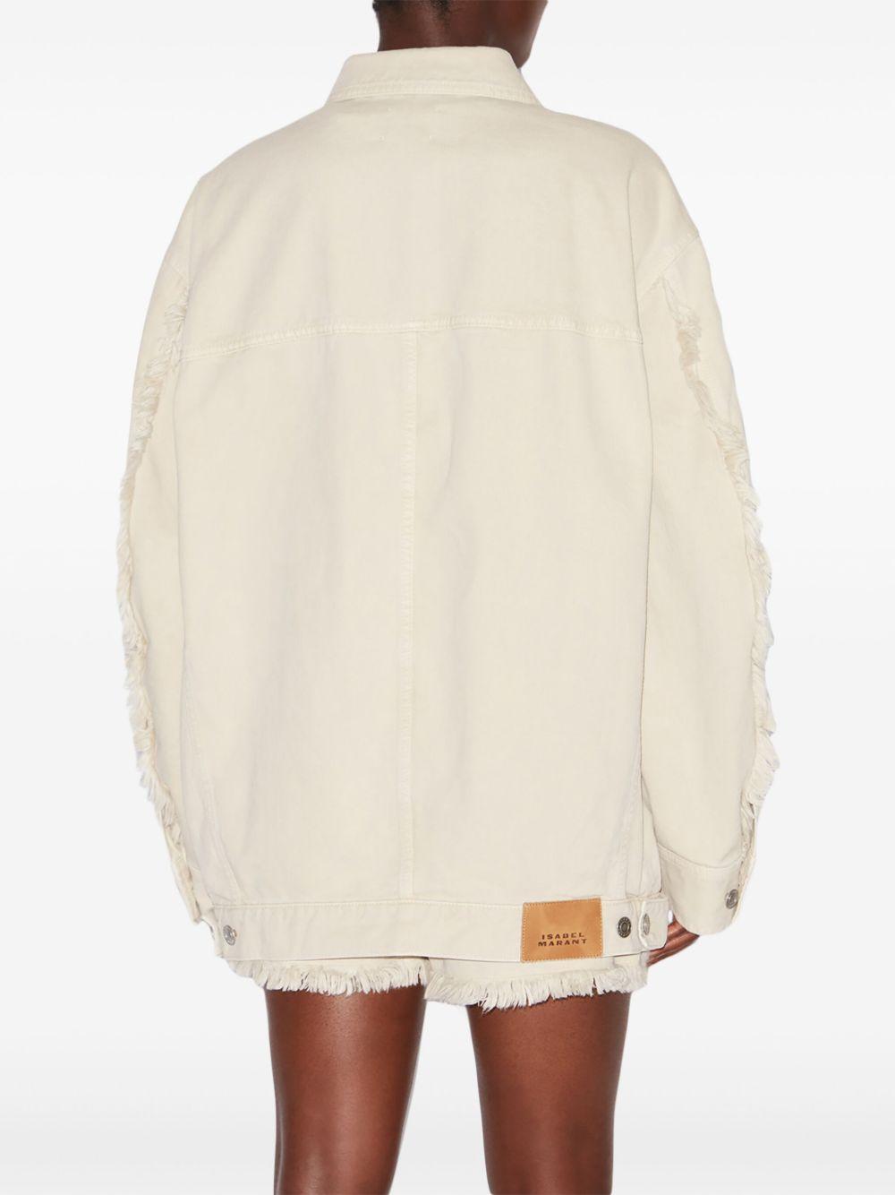 Manona embroidered denim jacket VE0430FA C1H02E23EC MARANT ÉTOILE