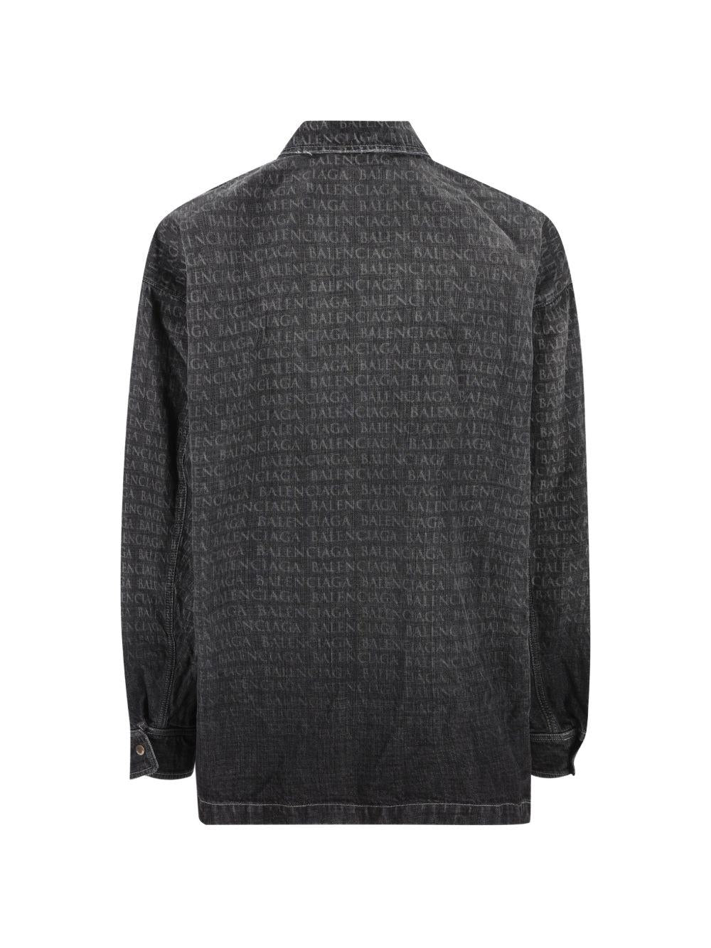 chest pockets logo print shirt jacket 856919 TTWA51269 BALENCIAGA
