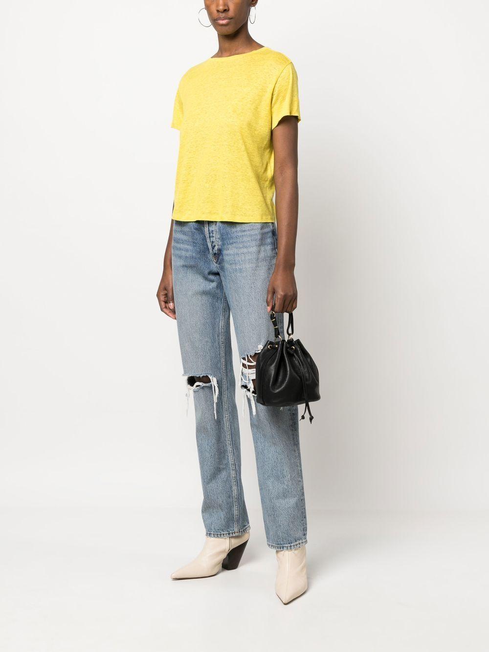Embossed-logo leather bucket bag BBU001PO0001 BK180 IL BISONTE