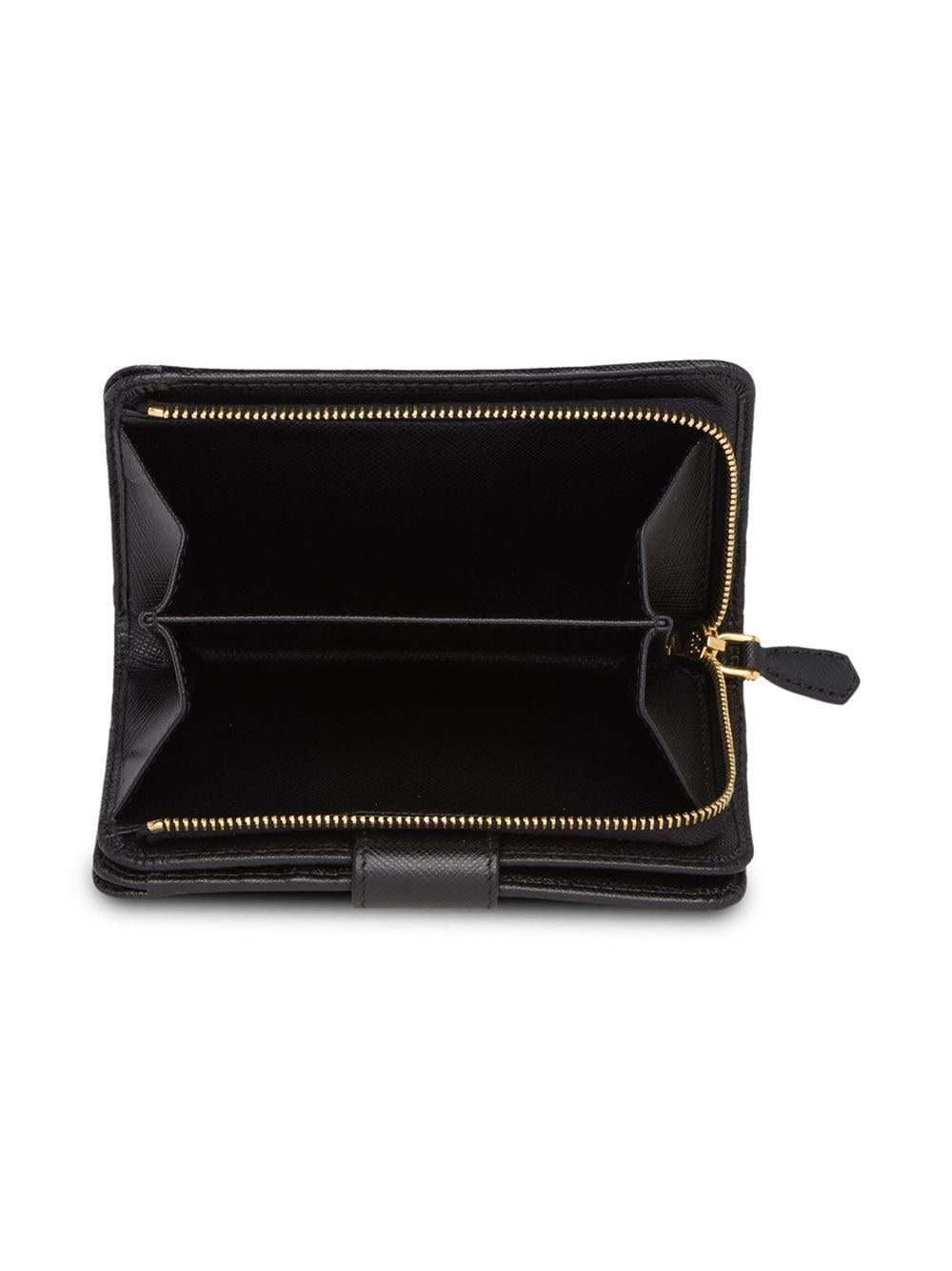 zip fastening and logo plaque wallet 1ML225 QHHF0002 PRADA