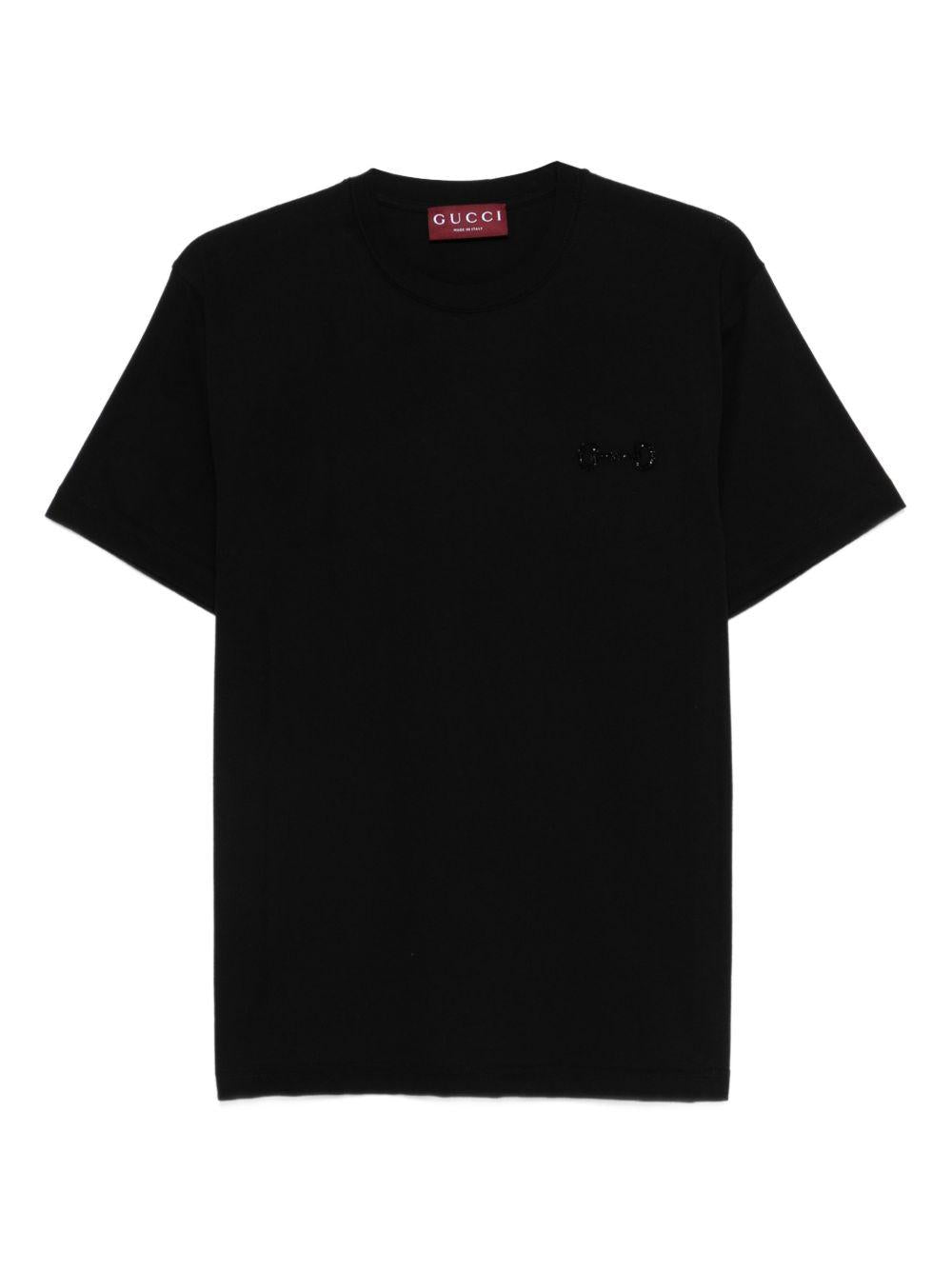 Cotton jersey T-shirt with embroidery 837959 XJHMR1043 GUCCI