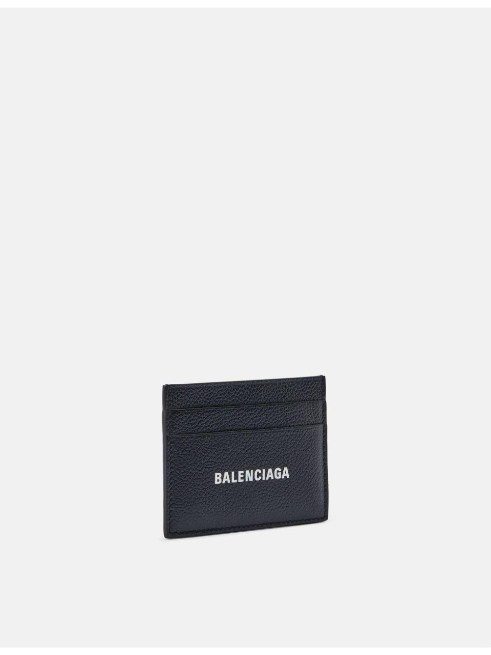 Cash logo-print card holder<BR/><BR/><BR/> 594309 1IZI31090 BALENCIAGA