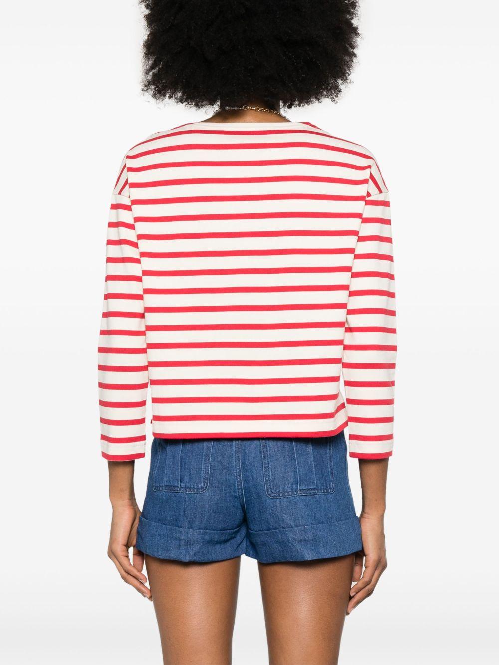 Chez Valentino striped T-shirt<BR/><BR/><BR/> 6B3MG24B961 AS0 VALENTINO GARAVANI