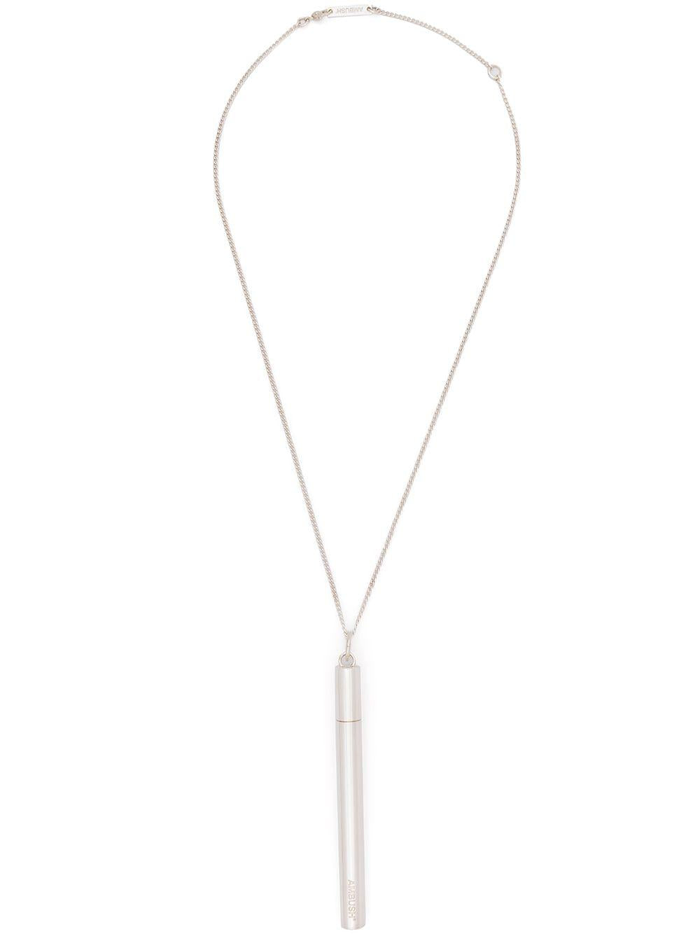 Silver sterling silver case-pendant necklace BMOB020F 20MET0027200 AMBUSH