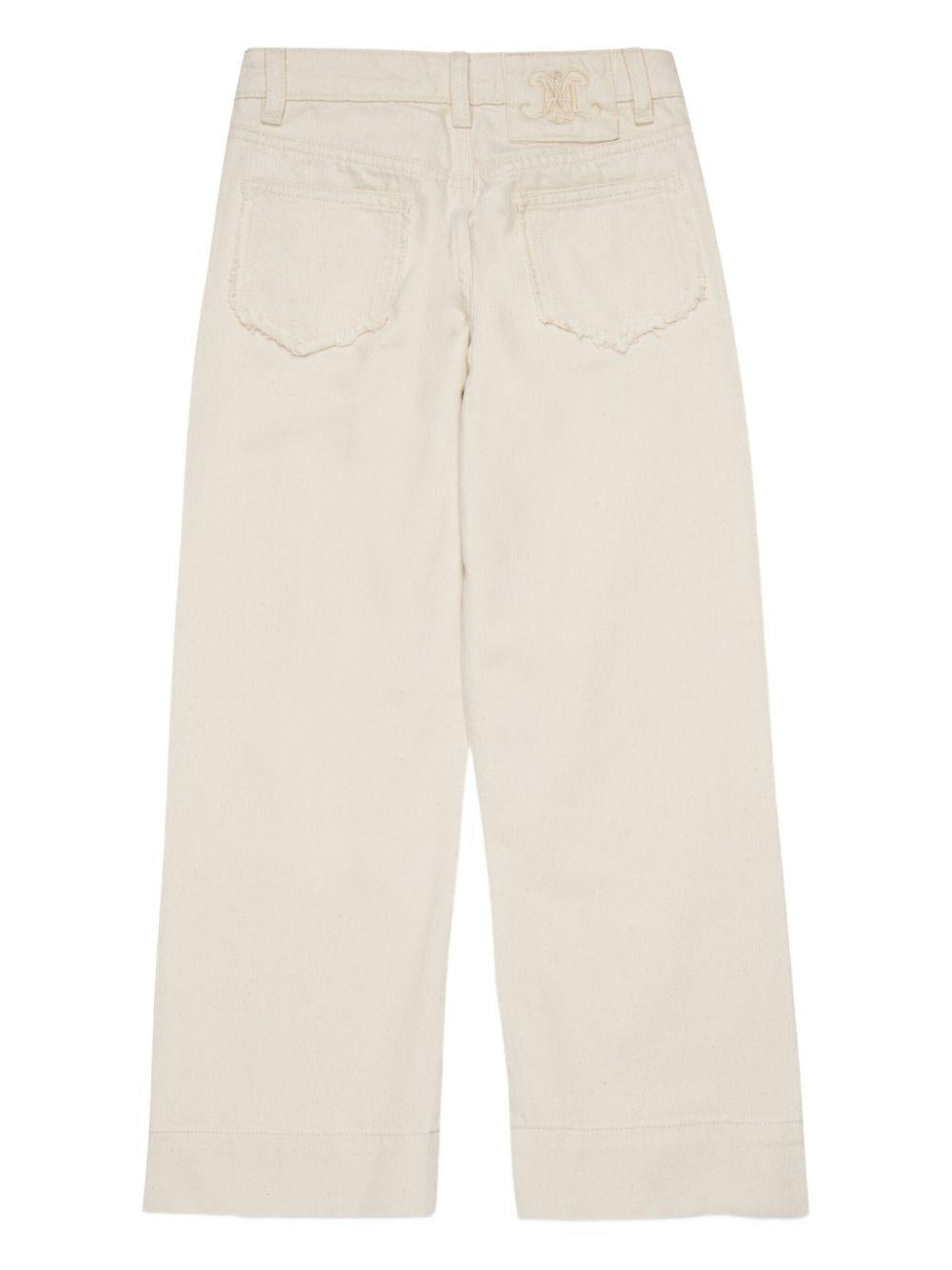Flared jeans with raw-cut details MX0213 MX094MX102 MAX & CO KID